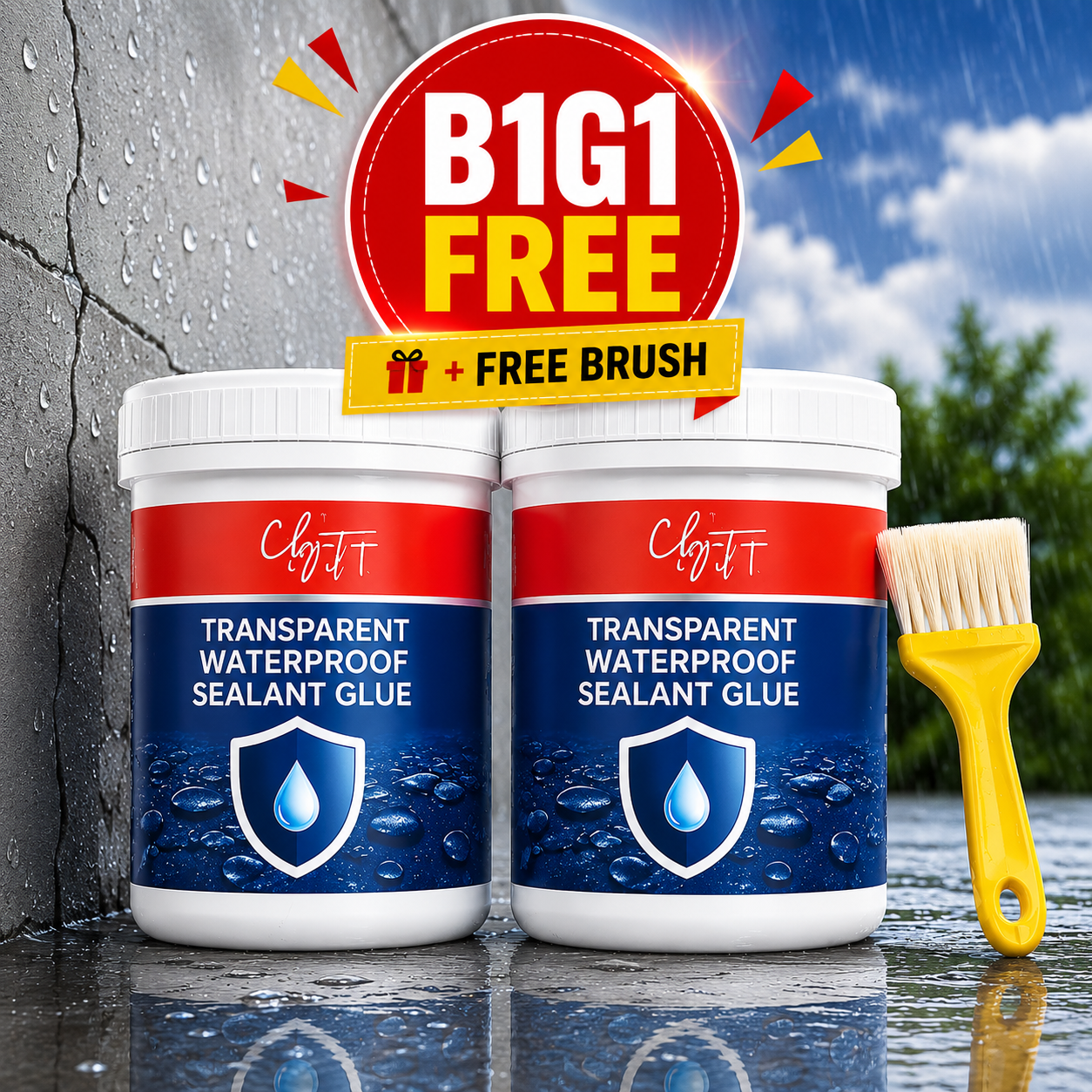 Kaviofirst Waterproof Sealant Glue | Buy 1 Get 1 FREE + Free Brush