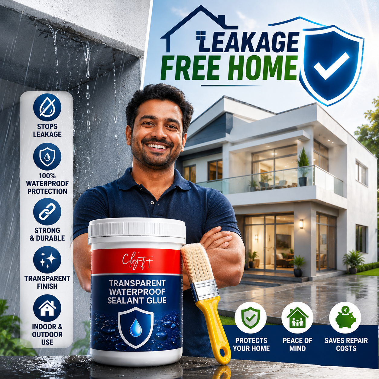 Kaviofirst Waterproof Sealant Glue | Buy 1 Get 1 FREE + Free Brush