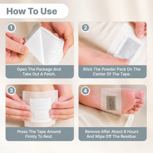 100% Herbal & Gentle Detox Foot Patches - Buy 1 Get 1 FREE